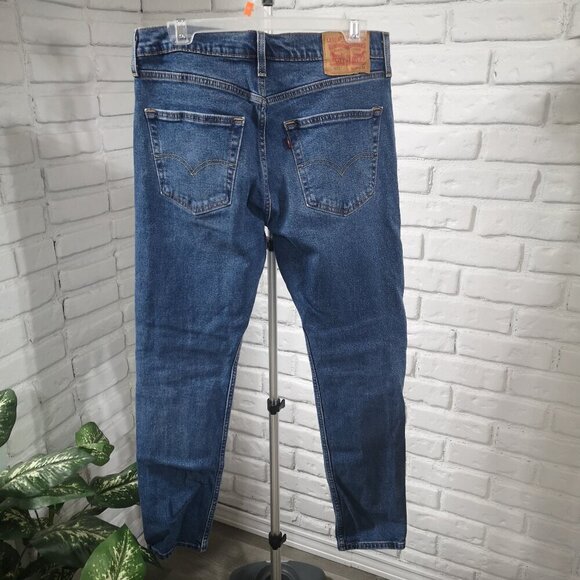 Levi's 512 Men's Size 32 Waist Medium Wash Slim Fit Blue Jeans - Picture 3 of 13